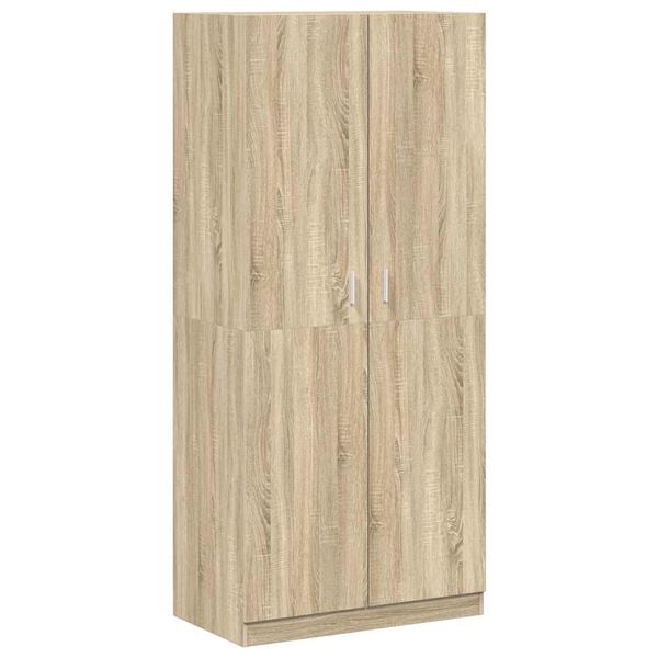 vidaXL Wardrobe Sonoma Oak 90x52x200 cm Engineered Wood