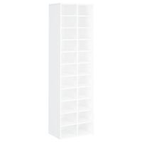 vidaXL Shoe Cabinet White 54x34x183 cm Engineered Wood, white vidaXL Shoe Cabinet White 54x34x183 cm Engineered Wood