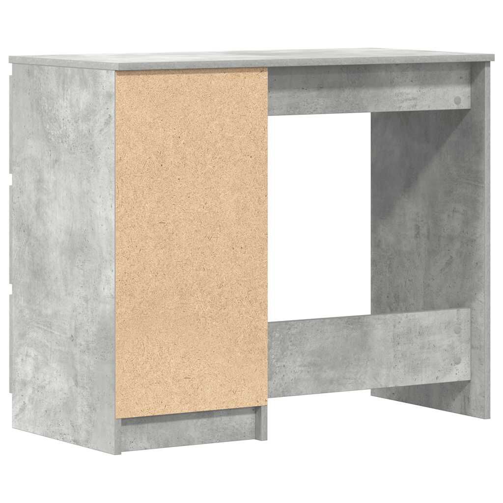 vidaXL Desk Concrete Grey 90x45x76 cm Engineered Wood