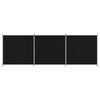 vidaXL 3-Panel Room Divider Black 525x180 cm Fabric