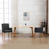 vidaXL Dining Chair with Armrests Grey Fabric