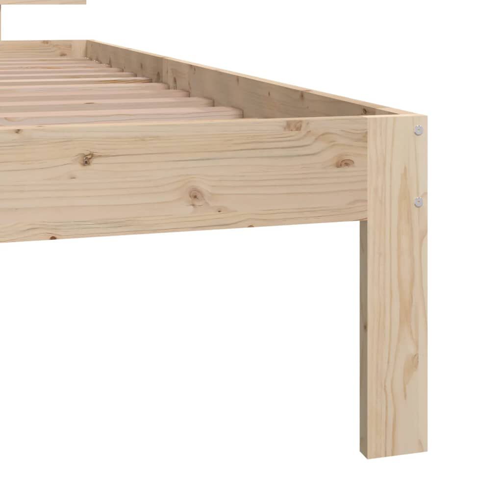 vidaXL Bed Frame without Mattress Solid Wood Pine 90x200cm