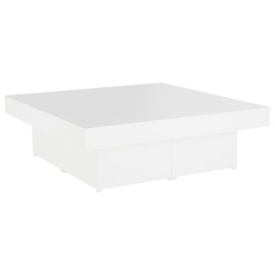 vidaXL Coffee Table White 90x90x28 cm Engineered Wood