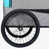 vidaXL 2-in-1 Pet Bike Trailer & Jogging Stroller Blue and Grey