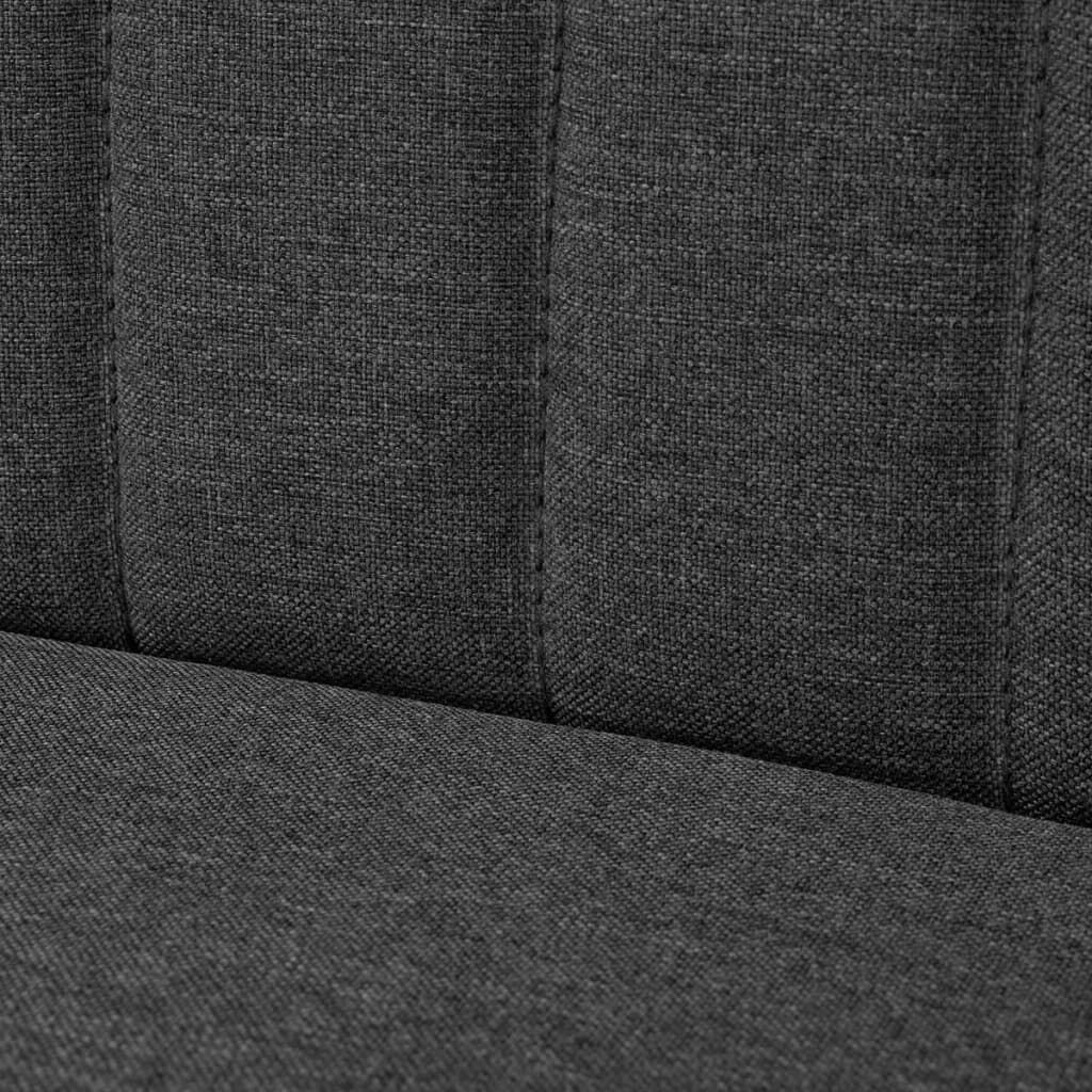 vidaXL Sofa Fabric 117x55.5x77 cm Dark Grey