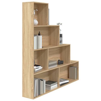 vidaXL Book Cabinet/Room Divider Sonoma Oak 155x24x160 cm Engineered Wood, sonoma oak vidaXL Book Cabinet/Room Divider Sonoma Oak 155x24x160 cm Engineered Wood