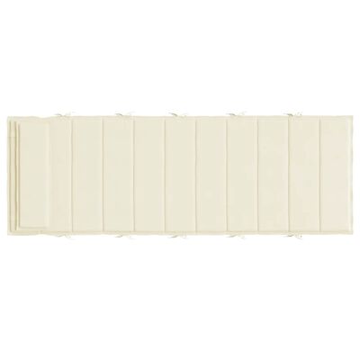 vidaXL Sun Lounger Cushion Cream 180x60x4 cm Oxford Fabric, cream vidaXL Sun Lounger Cushion Cream 180x60x4 cm Oxford Fabric