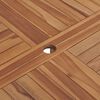 vidaXL Garden Dining Table Ø110x75 cm Solid Wood Teak