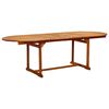 vidaXL 9 Piece Garden Dining Set Solid Wood Acacia and Textilene