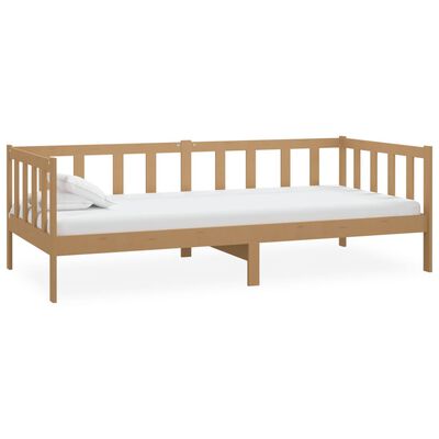 vidaXL Day Bed without Mattress Honey Brown Solid Wood Pine 90x200 cm