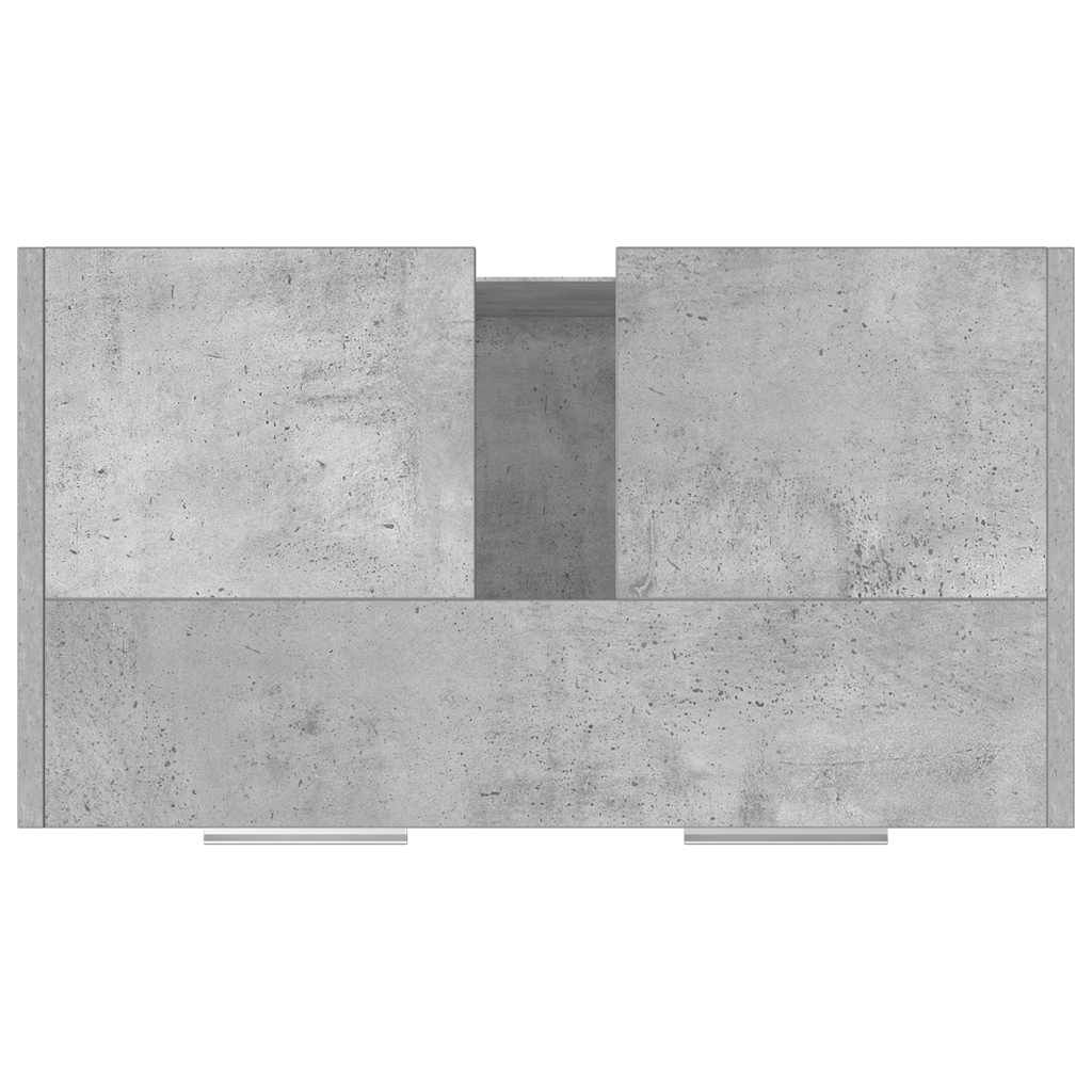 vidaXL Bathroom Cabinet Concrete Grey 60x33x61 cm Engineered Wood