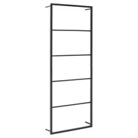 vidaXL Towel Rack Black 45x10x115 cm Steel, black vidaXL Towel Rack Black 45x10x115 cm Steel