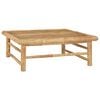 vidaXL 5 Piece Garden Lounge Set with Cream White Cushions Bamboo