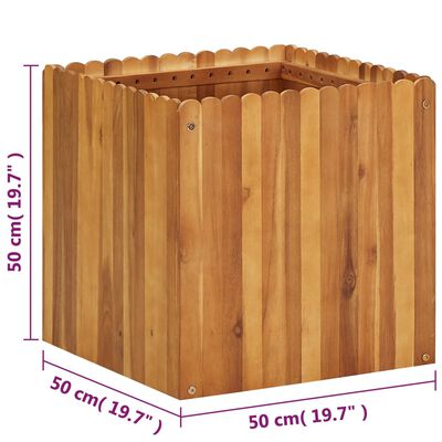 vidaXL Garden Raised Bed 50x50x50 cm Solid Acacia Wood,  vidaXL Garden Raised Bed 50x50x50 cm Solid Acacia Wood