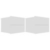 vidaXL Bedside Cabinets 2 pcs White 40x30x30 cm Engineered Wood