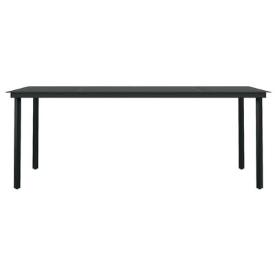 vidaXL 7 Piece Garden Dining Set Black,  vidaXL 7 Piece Garden Dining Set Black