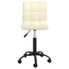 vidaXL Swivel Office Chair Cream Velvet
