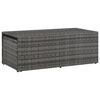 vidaXL 6 Piece Garden Lounge Set with Cushions Poly Rattan Grey