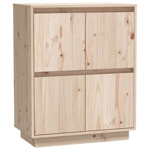 vidaXL Sideboard | Natural Wood | Solid pine wood, MDF | Medium | Sideboard
