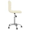 vidaXL Swivel Dining Chair Cream Fabric