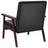 vidaXL Armchair Black Faux Leather