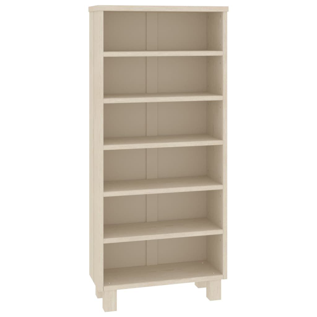 vidaXL CD Cabinet HAMAR Honey Brown 45x18x100 cm Solid Wood Pine