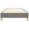vidaXL Box Spring Bed Frame Dark Grey 90x200 cm Fabric