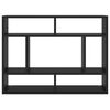 vidaXL Wall Shelf Black 75x16x55 cm Engineered Wood