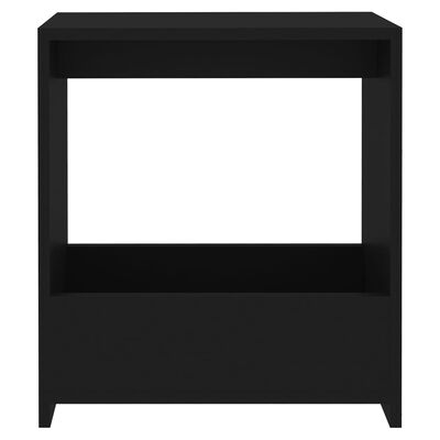 vidaXL Side Table Black 50x26x50 cm Engineered Wood, black vidaXL Side Table Black 50x26x50 cm Engineered Wood