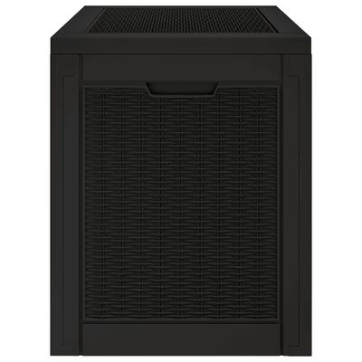 vidaXL Garden Storage Box Black 55.5x43x53 cm Polypropylene, black vidaXL Garden Storage Box Black 55.5x43x53 cm Polypropylene