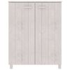 vidaXL Shoe Cabinet HAMAR White 85x40x108 cm Solid Wood Pine