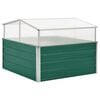 vidaXL Greenhouse | Green | Galvanised Steel, PC Board | 100x100x77 cm