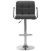 vidaXL Bar Stools 2 pcs Dark Grey Fabric