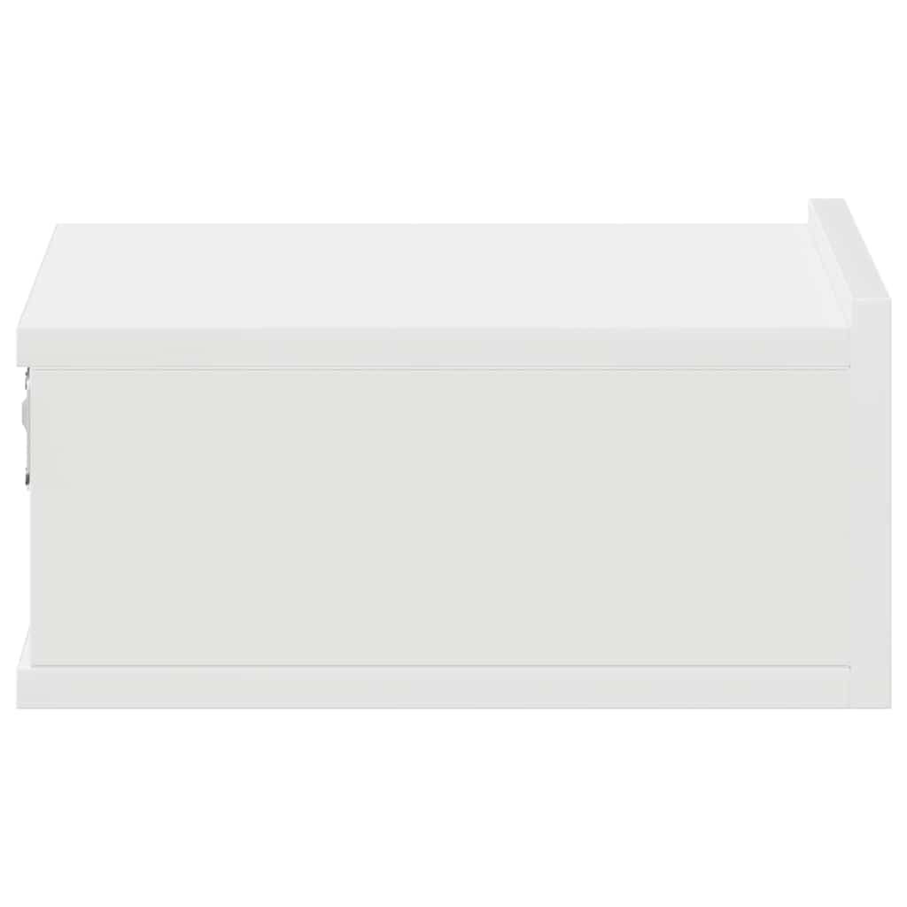 vidaXL Floating Nightstand White 40x30x15cm Engineered Wood