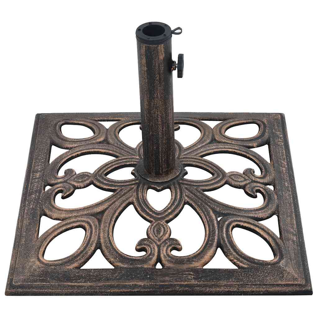 vidaXL Umbrella Base Bronze 12 kg 49 cm Cast Iron, bronze vidaXL Umbrella Base Bronze 12 kg 49 cm Cast Iron