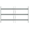 Adjustable Security Grille for Windows with 3 Crossbars 500-650 mm