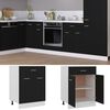 vidaXL Drawer Bottom Cabinet Lyon Black 60x46x81.5 cm Engineered Wood