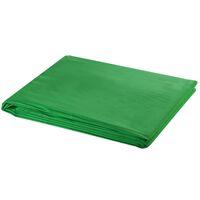 vidaXL Backdrop Cotton without Stand Green 300x300 cm Chroma Key