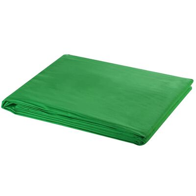 vidaXL Backdrop Cotton without Stand Green 300x300 cm Chroma Key, green vidaXL Backdrop Cotton without Stand Green 300x300 cm Chroma Key