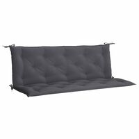 vidaXL Garden Bench Cushion Anthracite 150x(50+50)x7cm Oxford Fabric