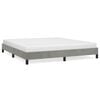 vidaXL Bed Frame without Mattress Light Grey 183x203 cm King Velvet