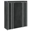 vidaXL Fabric Wardrobe with Compartments and Rods 45x150x176 cm Black