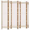 vidaXL Folding 6-Panel Room Divider 240 cm Bamboo and Canvas