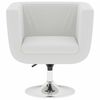 vidaXL Bar Stool White Faux Leather
