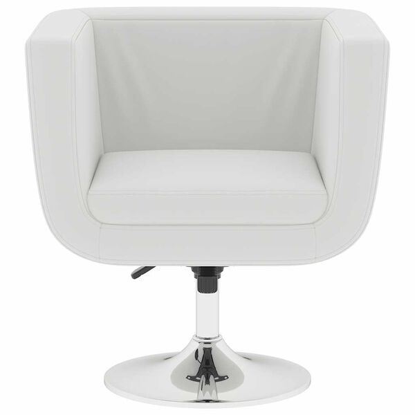 vidaXL Bar Stool White Faux Leather