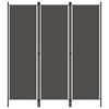 vidaXL 3-Panel Room Divider Anthracite 150x180 cm