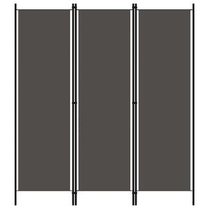 vidaXL 3-Panel Room Divider Anthracite 150x180 cm