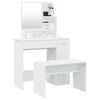 vidaXL Dressing Table Set White 86.5x35x136 cm