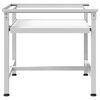 Washing Machine Pedestal with Pull-Out Shelf White
