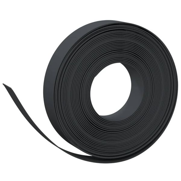 vidaXL Garden Edgings 3 pcs Black 10 m 10 cm Polyethylene